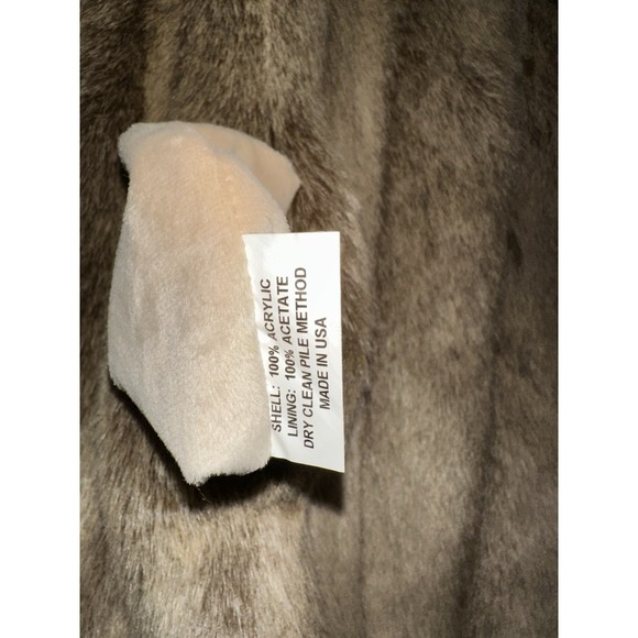 Donna Salyers Fabulous Furs Faux Fur Vest Coat Womens Large Acrylic - Picture 6 of 8